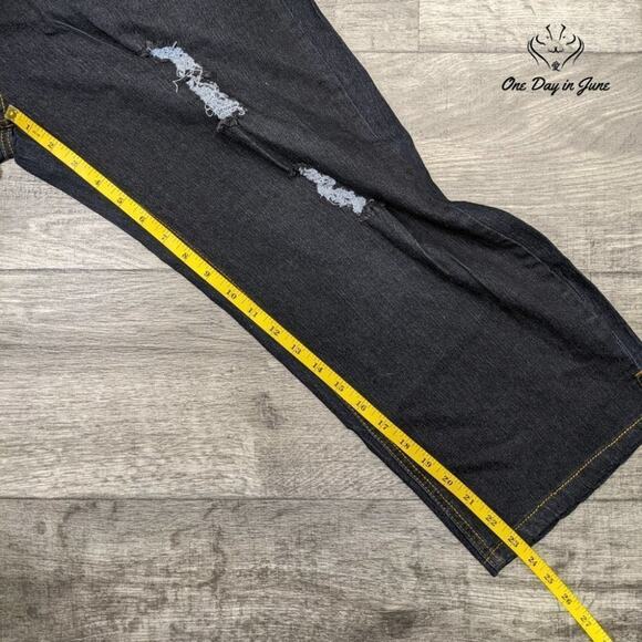 Imperial Distressed Cropped Jeans Size 20 - Picture 4 of 5